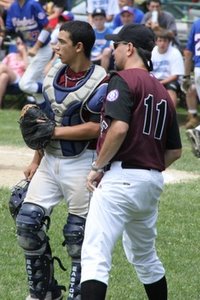 Dr. Toback Coaching baseball